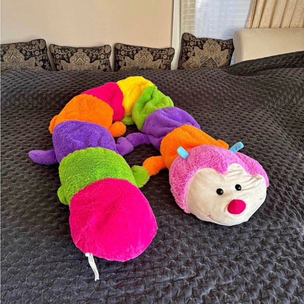 Toys R Us Animal Alley 96 inch Jumbo Stuffed Caterpillar, Multi color